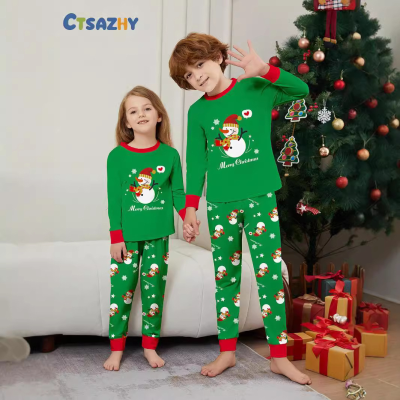 Family Pajamas - Snowman Christmas Outfit