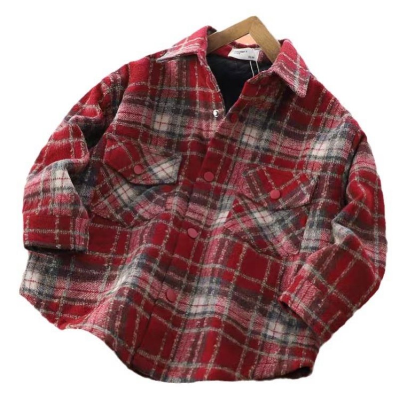 Children's Shirt - Padded Thickened Plaid Factory
