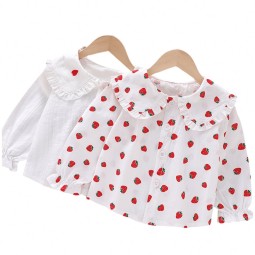 Girls Blouse - Casual Cotton Long-Sleeved Factory