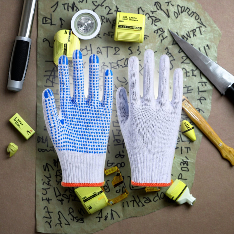 Construction Gloves Manufacturer - Bulk Cotton PVC Dotted