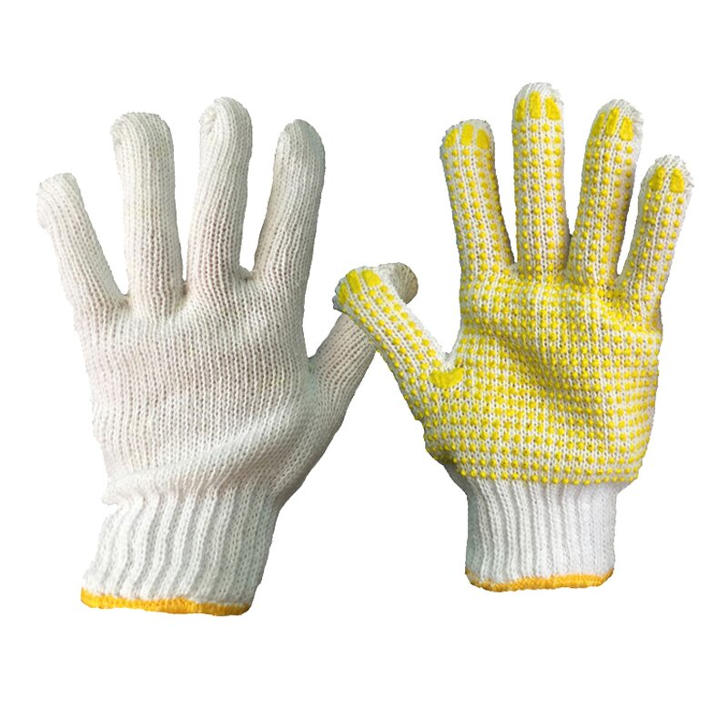 Working Gloves Manufacturer - PVC Dotted Cotton Hand