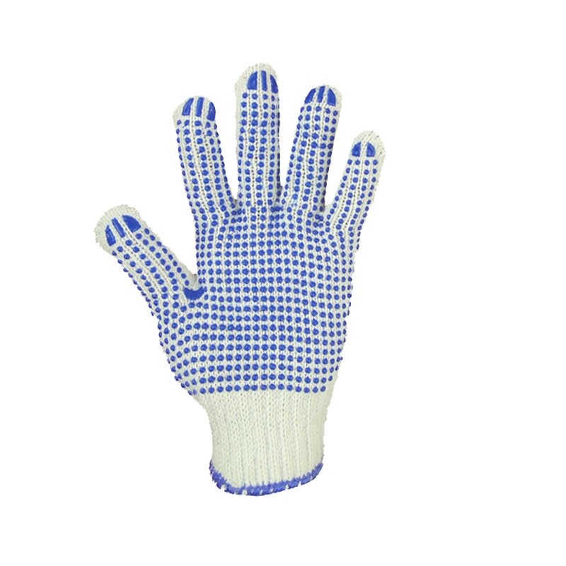 Knitted Work Gloves Manufacturer - Cotton PVC Dots Coated