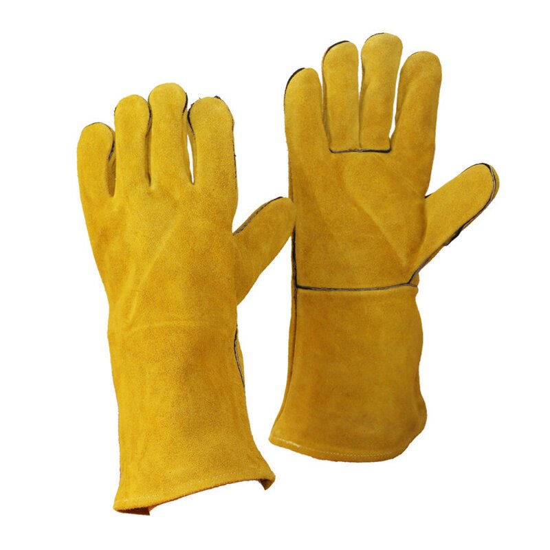 Industrial Safety Gloves Manufacturer - Cowhide Split Fire Resistant