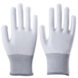 Knitted Work Gloves Manufacturer - White Polyester Wholesale