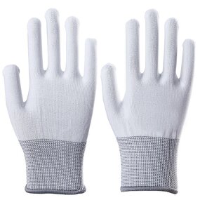 Knitted Work Gloves Manufacturer - White Polyester Wholesale