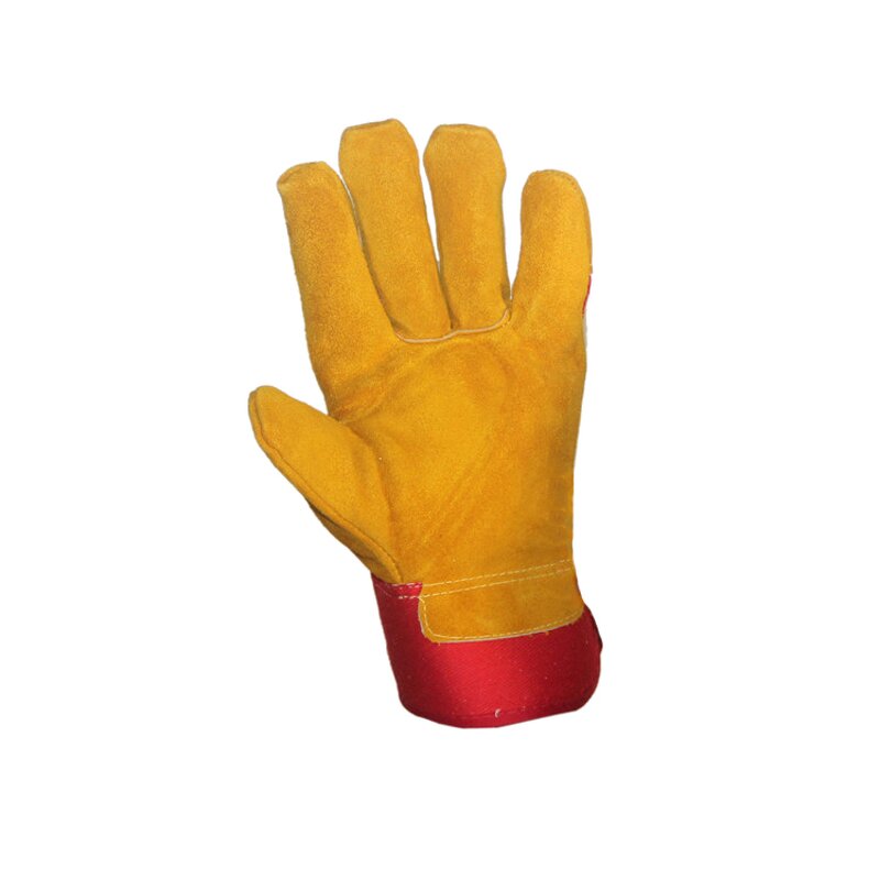 Welding Gloves Manufacturer - Cow Split Leather Short Style