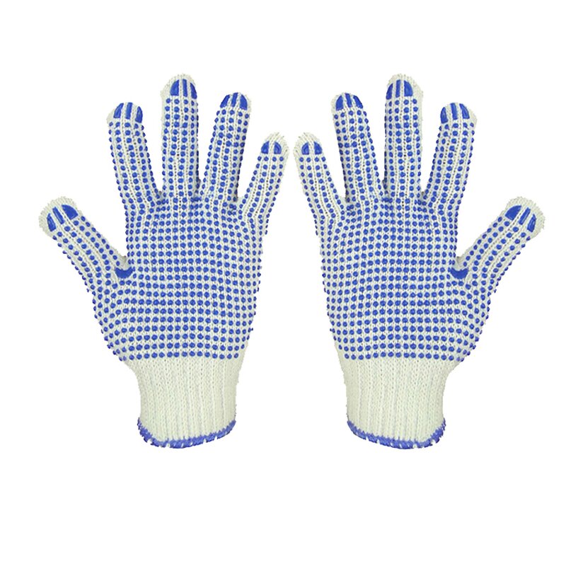 Knitted Work Gloves Manufacturer - Cotton PVC Dots Coated