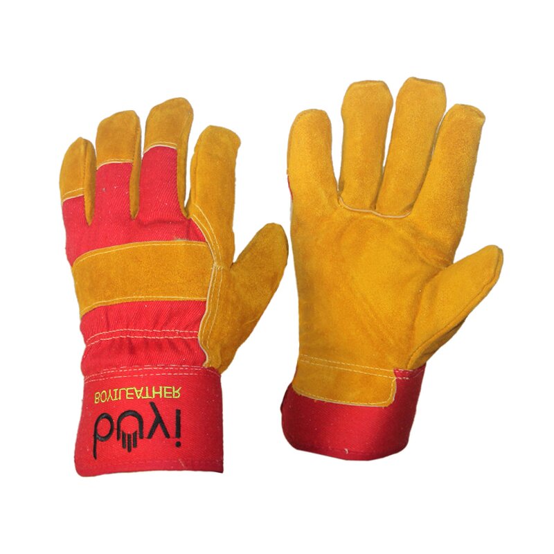 Welding Gloves Manufacturer - Cow Split Leather Short Style