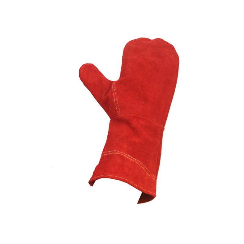 Welding Gloves Manufacturer - Red Split Cowhide Safety