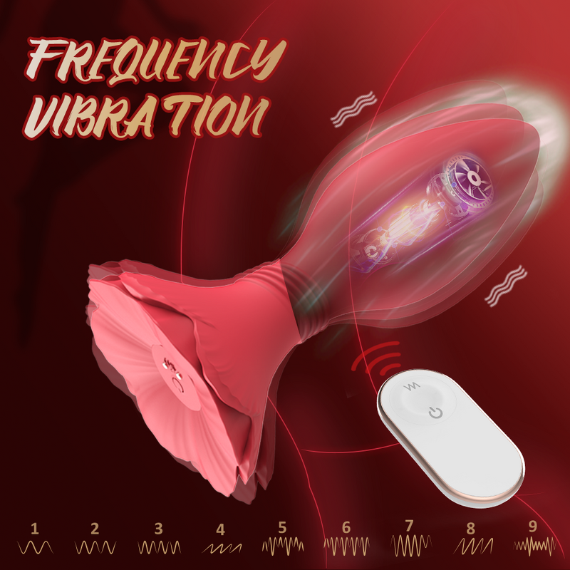 S-Hande Custom Private logo Vibrating Butt Anal Plug Training Rose Female Anal Toys Thin with Remote Control for Men