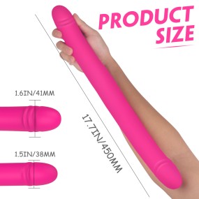 S-hande Strapless G-Spot Double-Ended Dildo Vibrator Women Clit Stimulation Adult Sex Strap on Dildo for Lesbian Couples