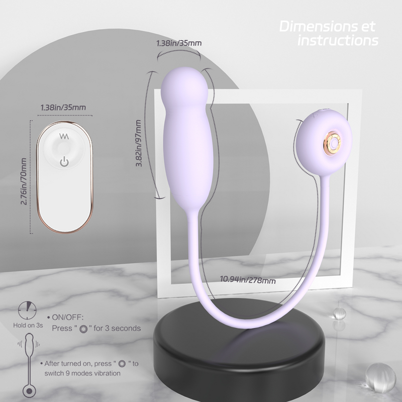 S-Hande App Thrusting Heating Women Vibrator Love Jump Ball Remote Control Powerful Surface Mount Vibrator Girls with Sex Toys