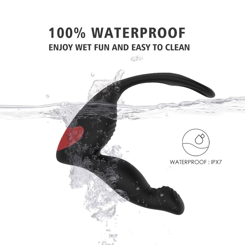 S-Hande Prostate Massager Triple 3 in 1 Functions Powerful Vibrating Cock Ring Vibrator Men Anal Sex Toys