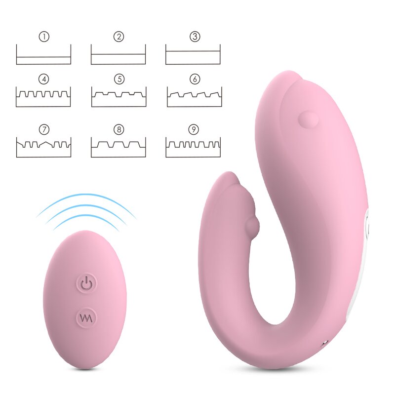 S-hande Silicone Wireless Vagina Clit G Spot Vibrating Dolphin Couple Vibrator Sex Toys Vibrator for Women