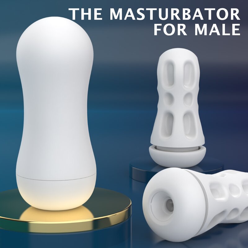 S-Hande TPE Male Masturbation Rotate Device Handmade Sucking Disposable Male Masturbation Cup for Men