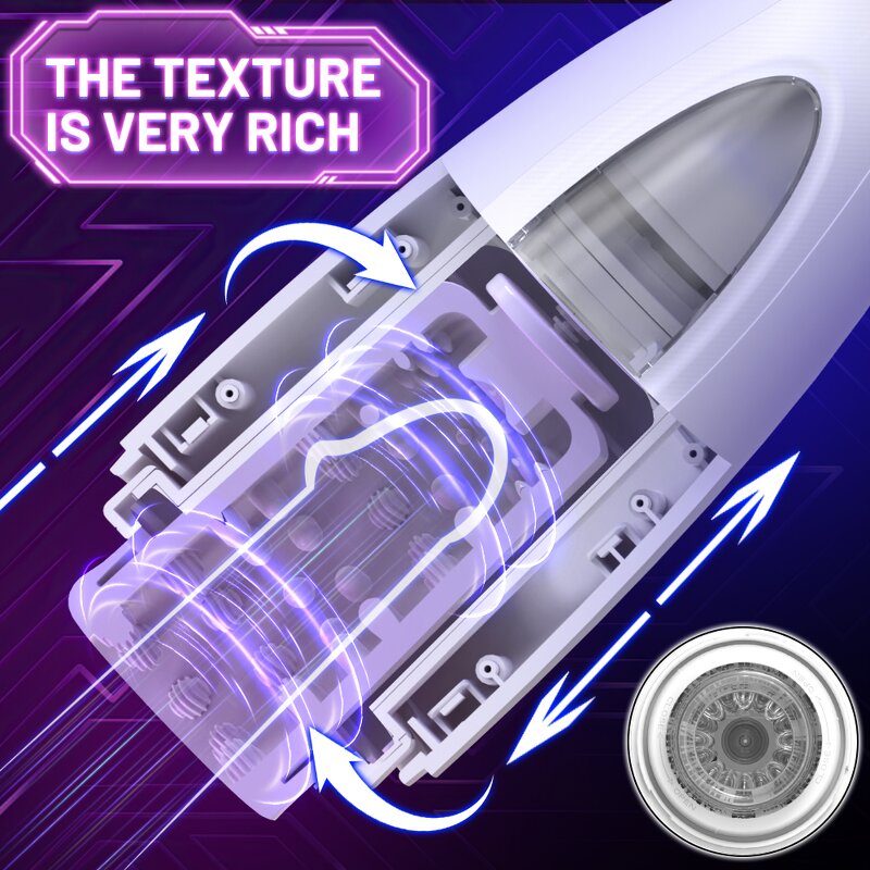 S-HANDE Customized Male Masturbators Masturbation Cup Thrusting Rotating Automatic Electric Masturbator Adult Sex Toys for Men