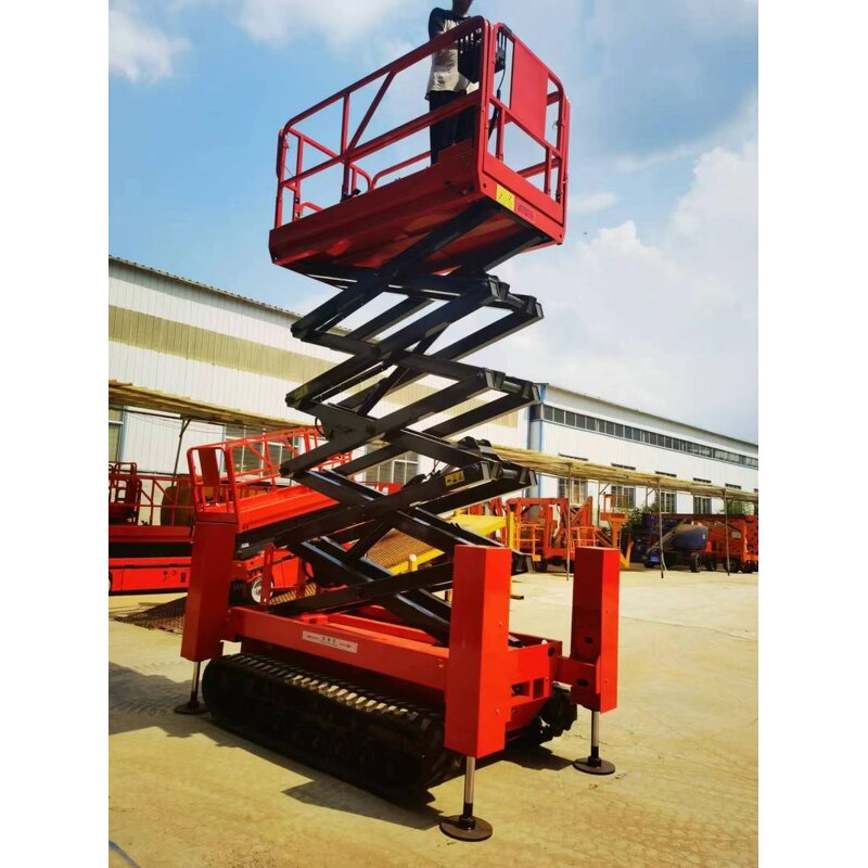 Crawler Scissor Lift - Rough Terrain Diesel Factory