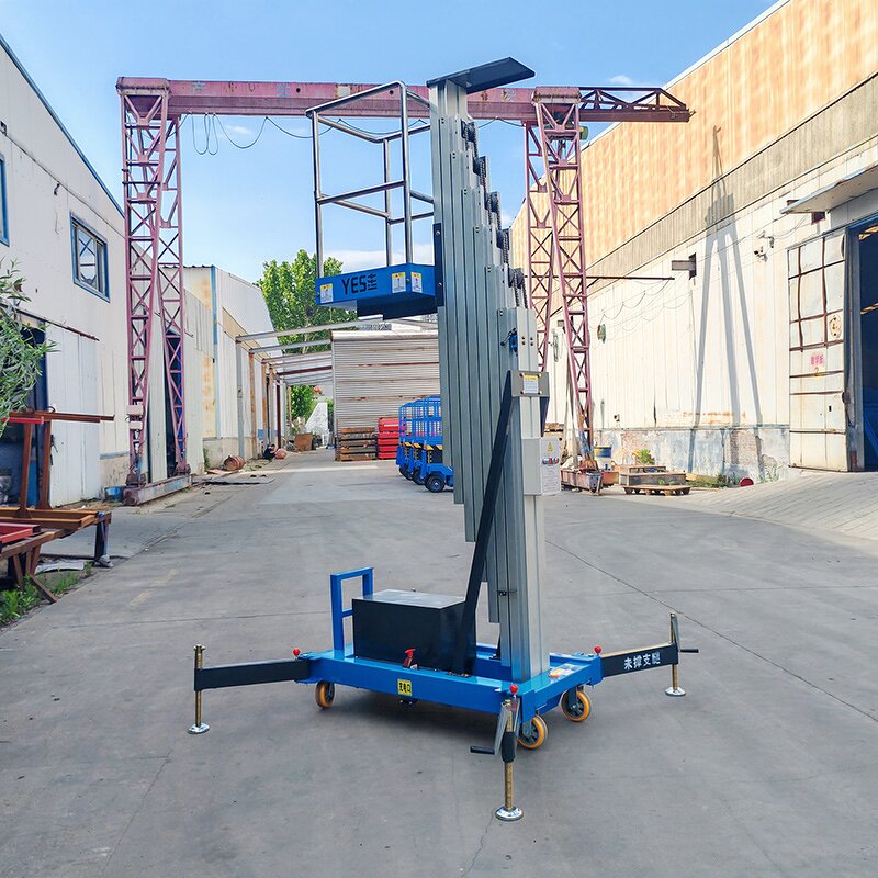 Single Mast Lift - 4-10m Outdoor Mobile Electric