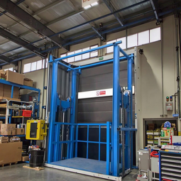 Freight Lift - Electric Hydraulic Wall Mounted Factory