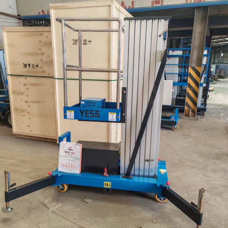 Single Mast Lift - 4-10m Outdoor Mobile Electric