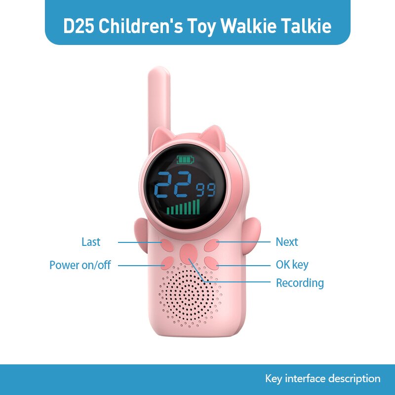 Kids Walkie Talkie Toy Factory - Rechargeable Gift