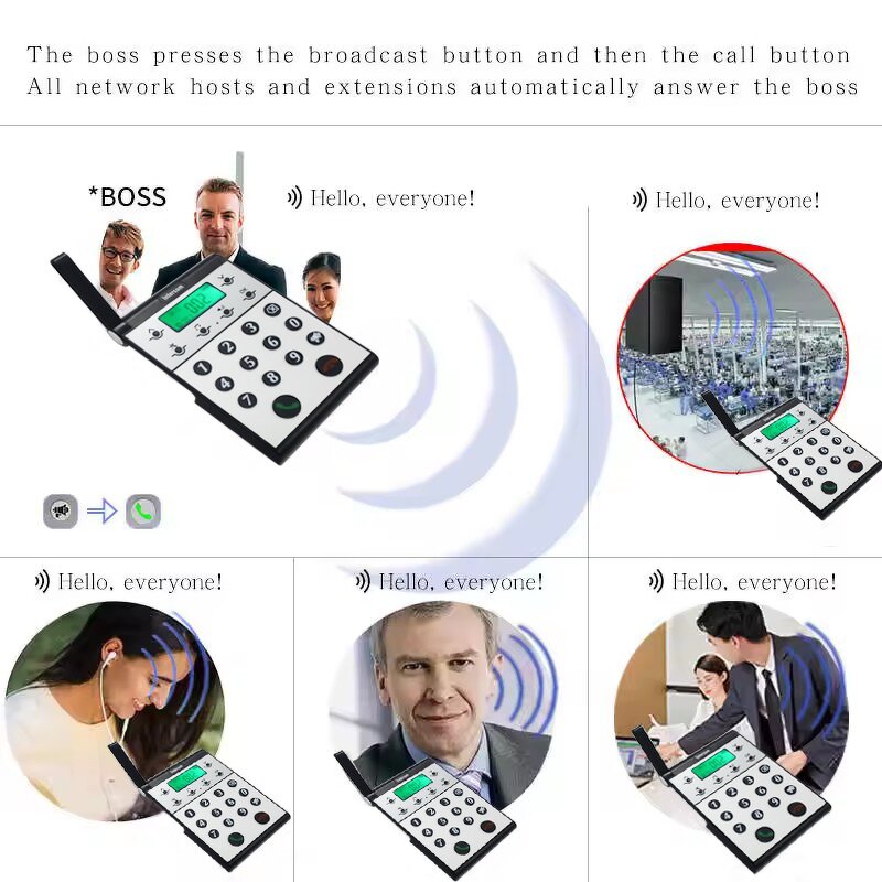 Wireless Desk Intercom Phone Factory - Business Office OEM