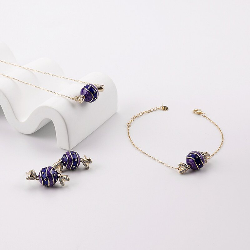 Sugar Jewelry Set - S925 High Grade Enamel
