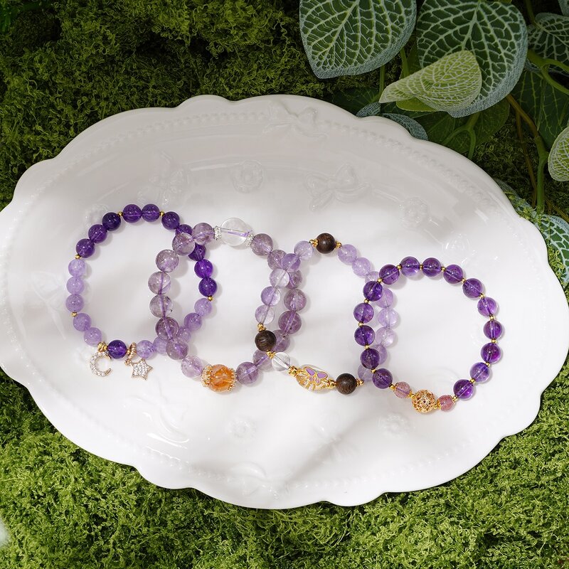 Crystal Bracelet - Amethyst Bead Spiritual Factory