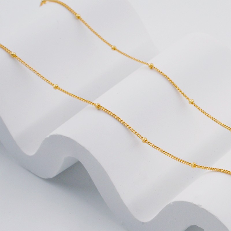 Collarbone Chain - Stacked Diamond Gold Electroplated