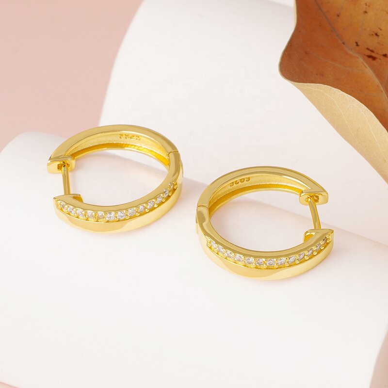 Hoop Earrings - 925 Sterling Silver Chunky Factory