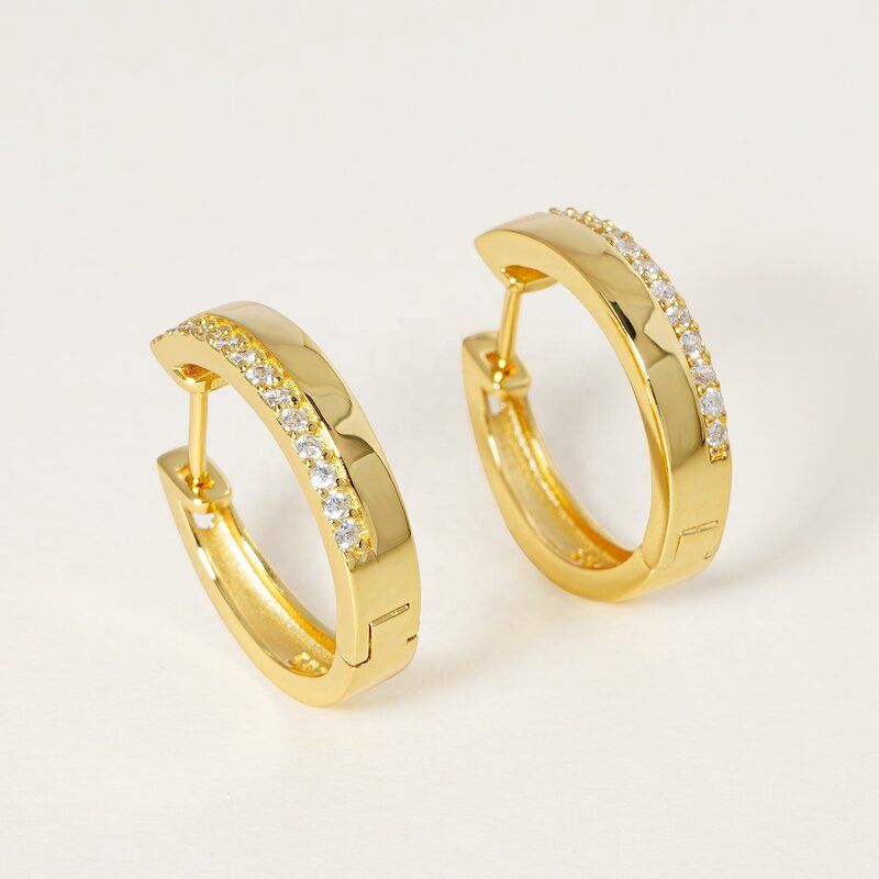 Hoop Earrings - 925 Sterling Silver Chunky Factory
