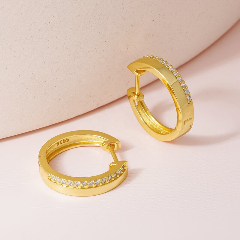 Hoop Earrings - 925 Sterling Silver Chunky Factory