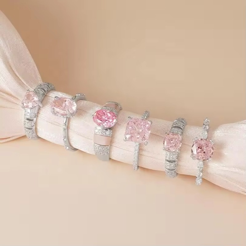 Diamond Rings - 925 Sterling Silver 5A Factory