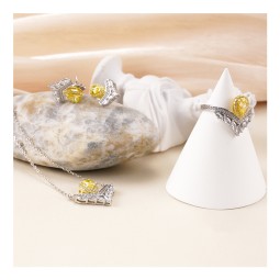 Jewelry Set - Water Drop Yellow Zircon Fast Delivery