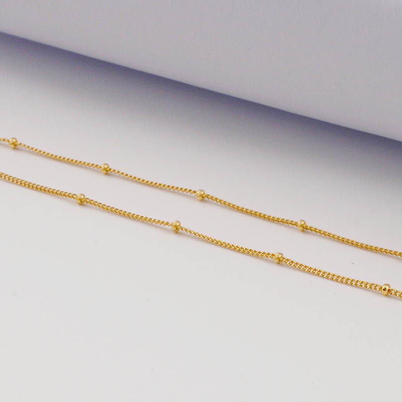 Collarbone Chain - Stacked Diamond Gold Electroplated