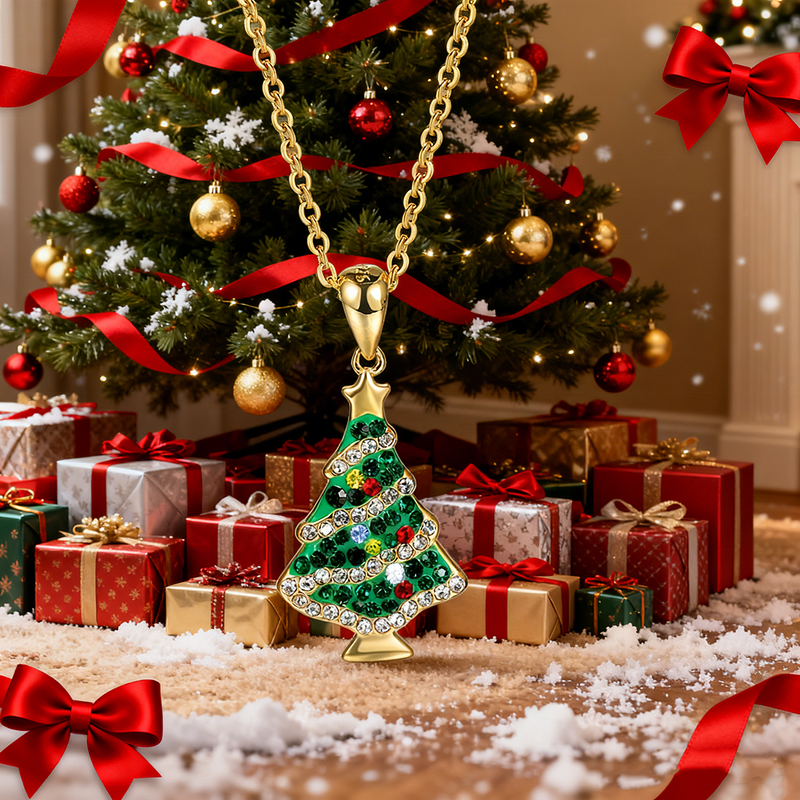 Christmas Necklace - S925 Gold Plated Factory
