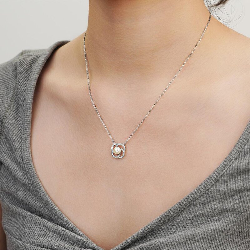 Freshwater Pearl Necklace - 925 Sterling Silver