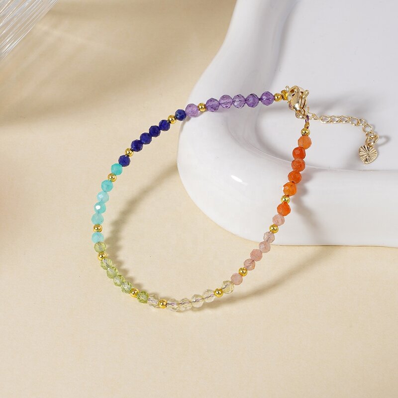 Crystal Bracelet - 7 Chakras Quartz Healing