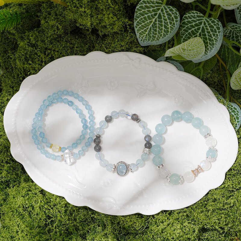 Crystal Bracelet - Alloy Silver Plated Yoga