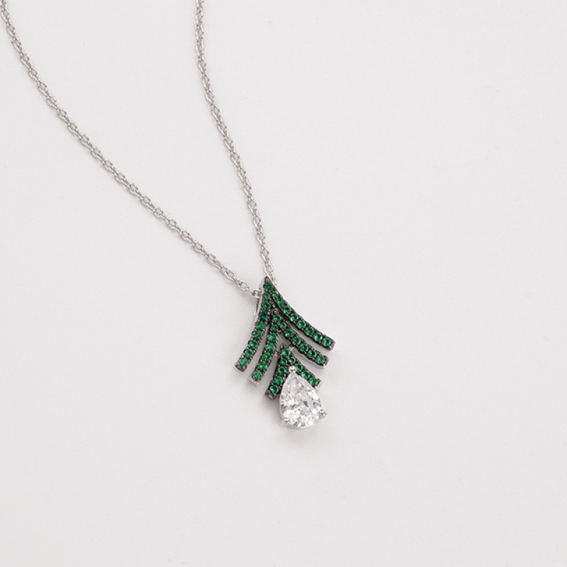 Leaf Jewelry Set - Full Cz Pave Summer New