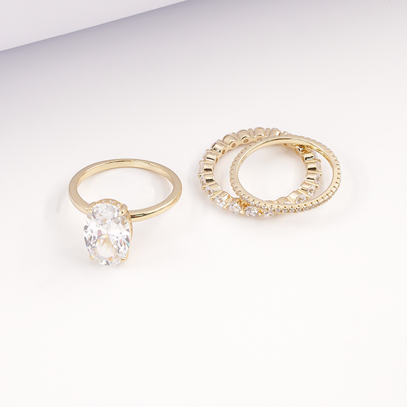 Stack Ring Set - Custom Statement 18k Gold