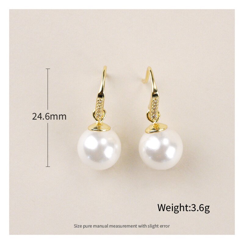 Pearl Stud Earrings - S925 Sterling Silver Premium