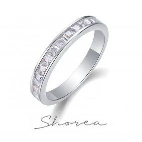 Moissanite Ring - Iced Out Full Eternity Factory