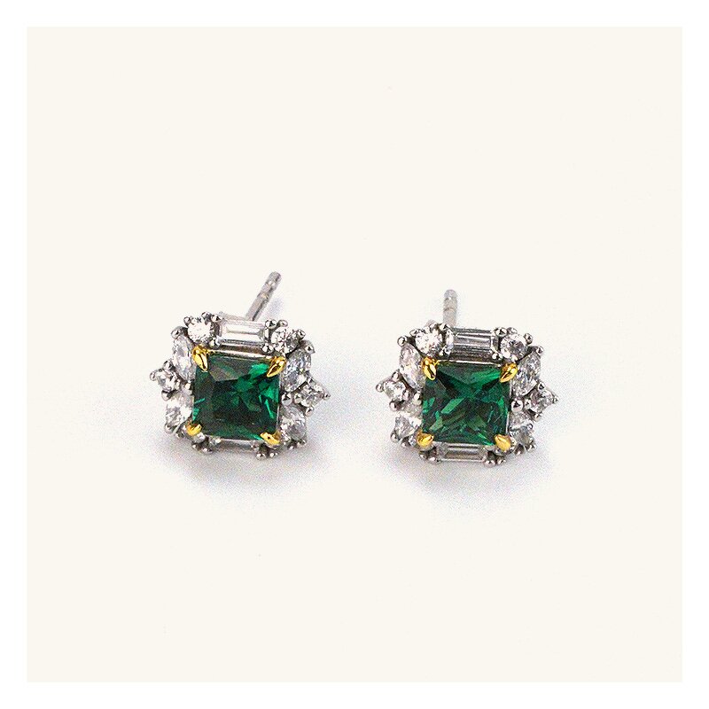 Stud Earrings - Geometric Zircon Luxury Factory
