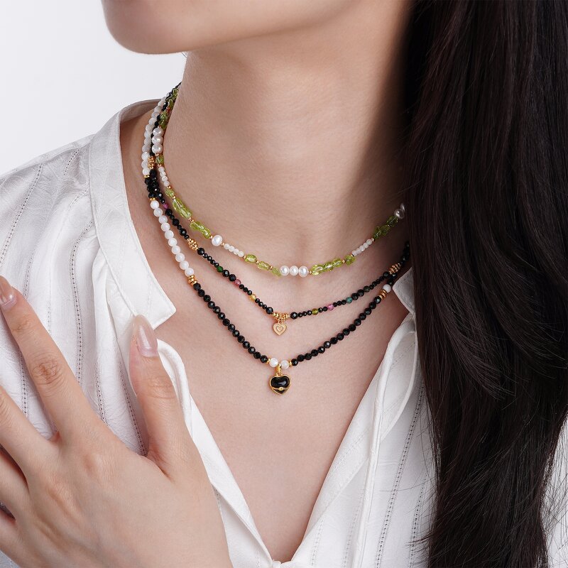Crystal Necklace - Natural Stone Bohemian Factory