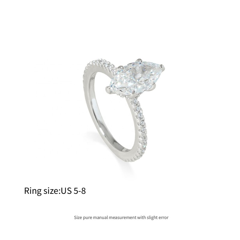 Marquise Cut Ring - Full Diamond Statement