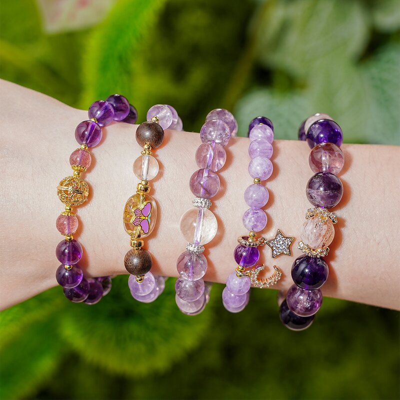 Crystal Bracelet - Amethyst Bead Spiritual Factory