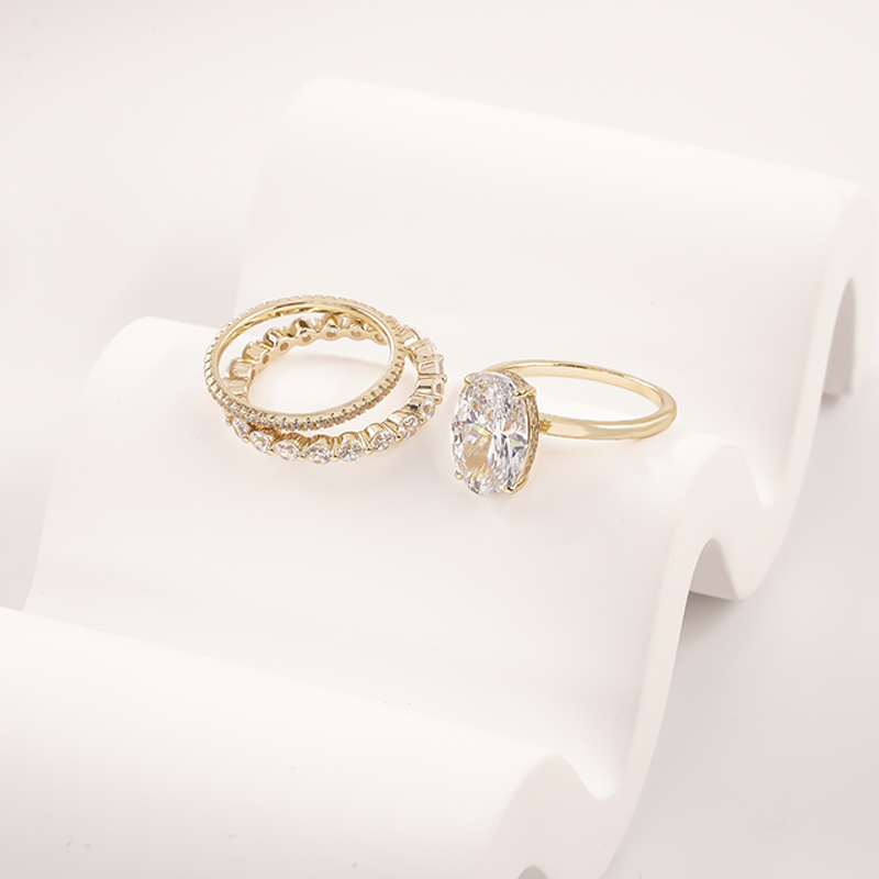 Stack Ring Set - Custom Statement 18k Gold