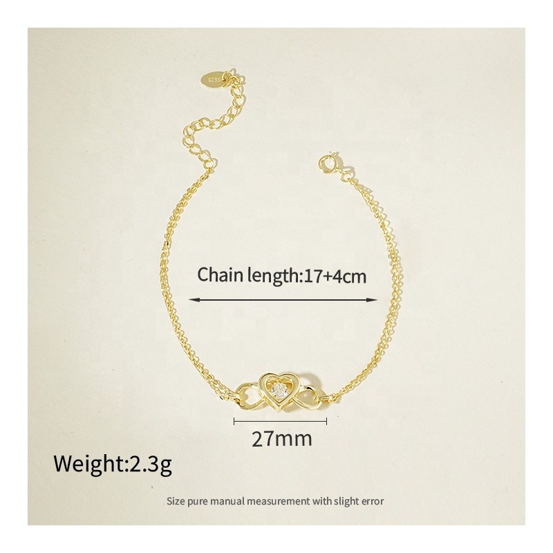 Infinity Bracelet - Valentine's Day Gold Plated