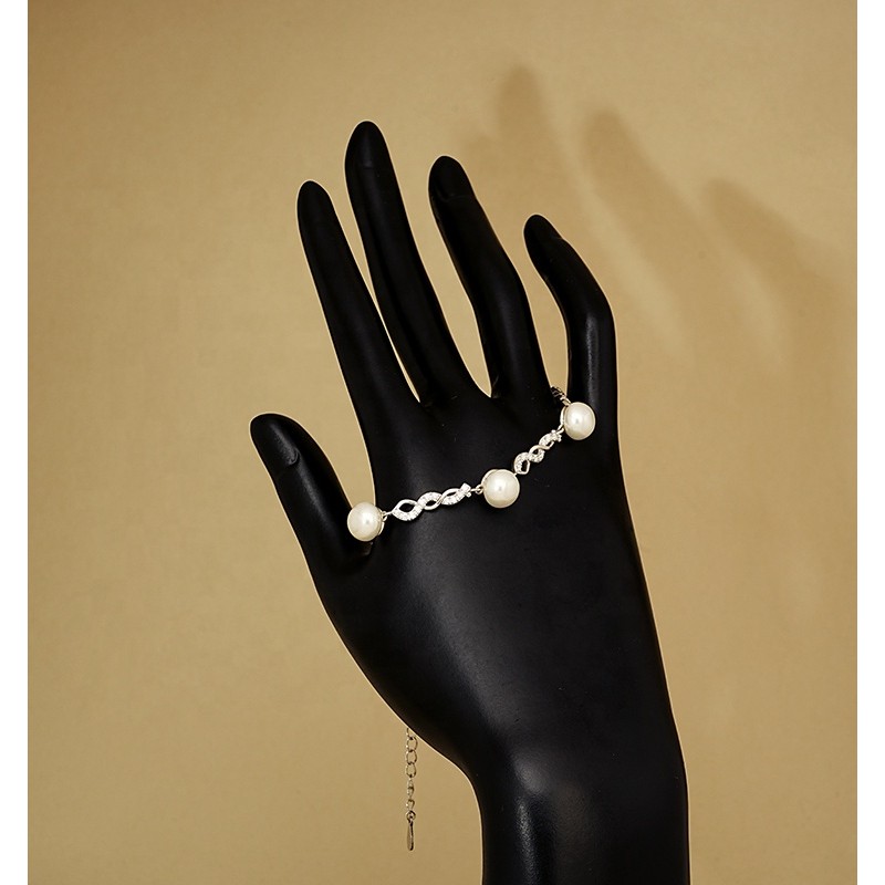 Infinity Beads Bracelet - Summer Rhodium Plated